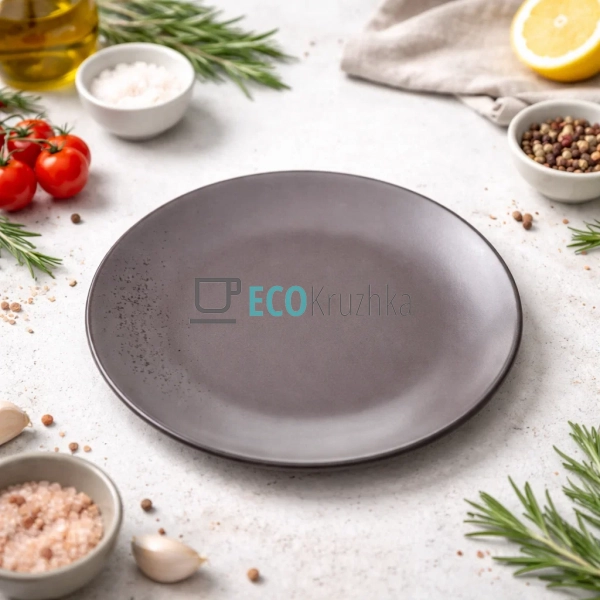 Тарілка десертна Ardesto Lucca, 19 см, Grey brown, керам ... Тарілка десертна Ardesto Lucca, 19 см, Grey brown, керам ...