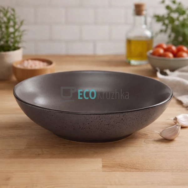 Тарілка супова Ardesto Lucca, 20 см, Grey brown, керамік ... Тарілка супова Ardesto Lucca, 20 см, Grey brown, керамік ...