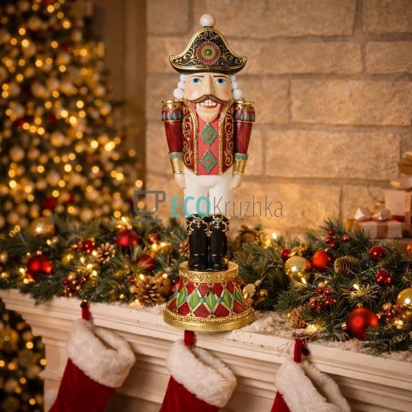 Новорічна декоративна фігура Лускунчик 35.5 см (838-228)