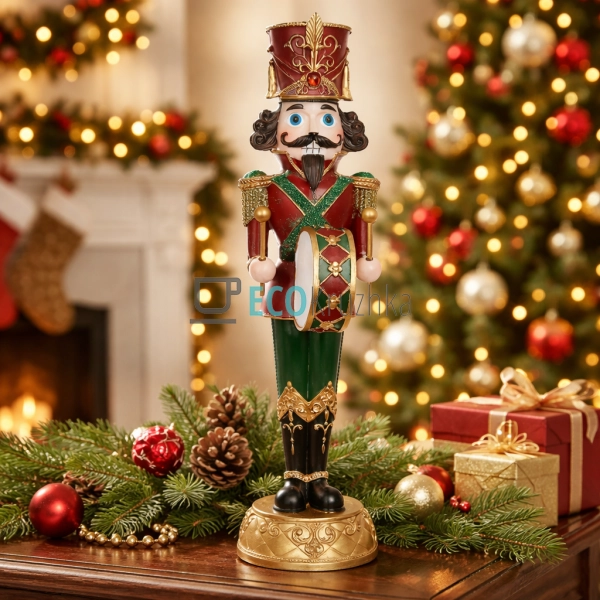 Новорічна декоративна фігура Лускунчик з барабаном 35.5  ...