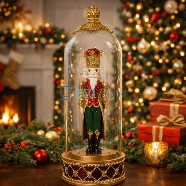Новорічний Лускунчик у скляному ковпаку LED 33.5 см (837 ...