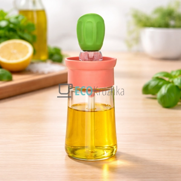Диспенсер 180 мл для оливкової та олії олійна банка з пе ...