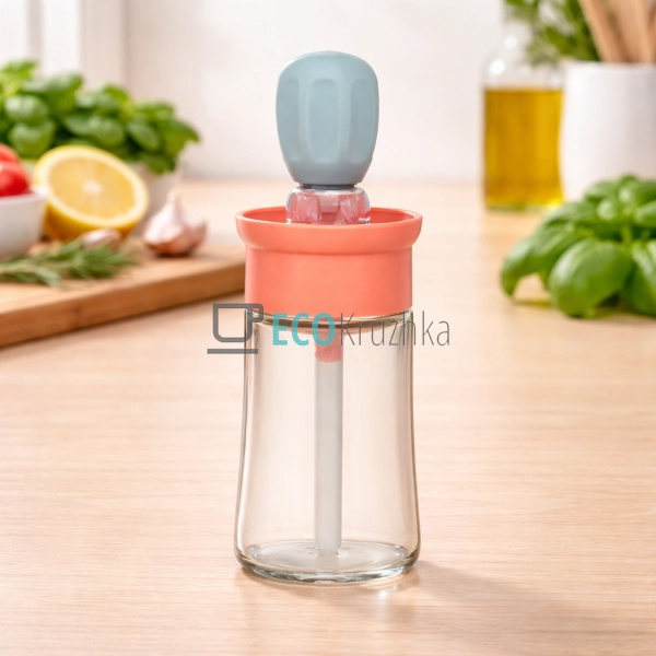 Диспенсер 180 мл для оливкової та олії олійна банка з пе ...