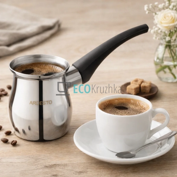 Турка Ardesto BLACK MARS, 0.35 л, нержавіюча сталь, баке ...