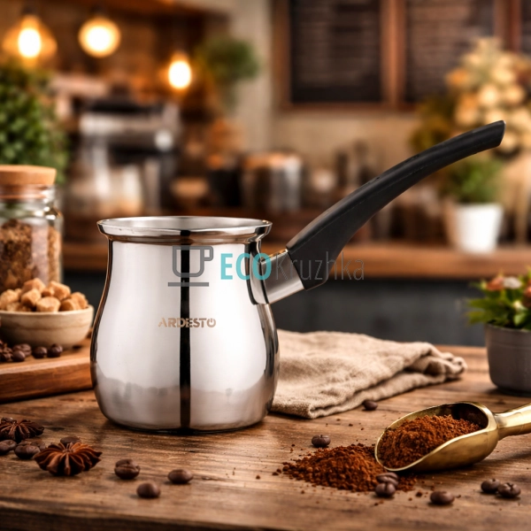 Турка Ardesto BLACK MARS, 0.64 л, нержавіюча сталь, баке ...