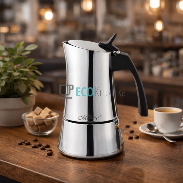 Гейзерна кавоварка 2 чашки 100 мл Maestro MR-1668-2 Гейзерна кавоварка 2 чашки 100 мл Maestro MR-1668-2