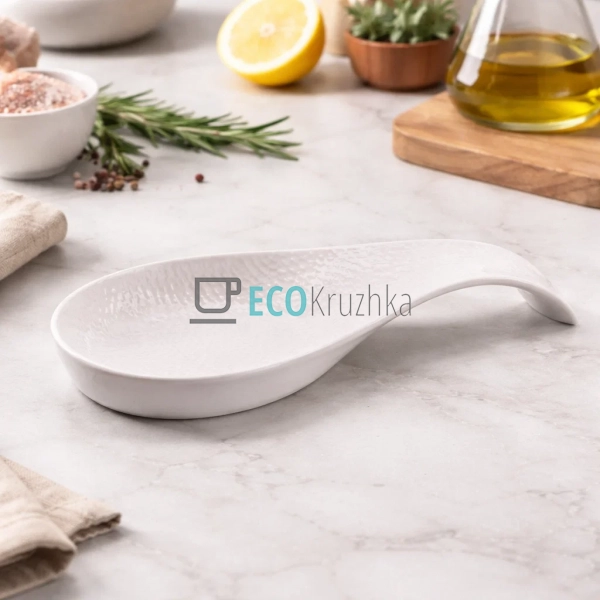 Підставка під ополоник 23 х 8.5 х 3 см "White" Maestro M ... Підставка під ополоник 23 х 8.5 х 3 см "White" Maestro M ...