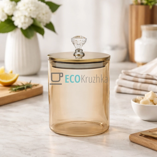 Ємність для сипких продуктів 700 мл Бурштин (777-11)