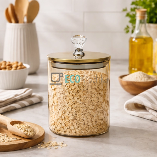 Ємність для сипких продуктів 700 мл Бурштин (777-11)