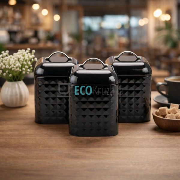 Набір Ємностей для Зберігання: Кава, Чай, Цукор - Трійка ...