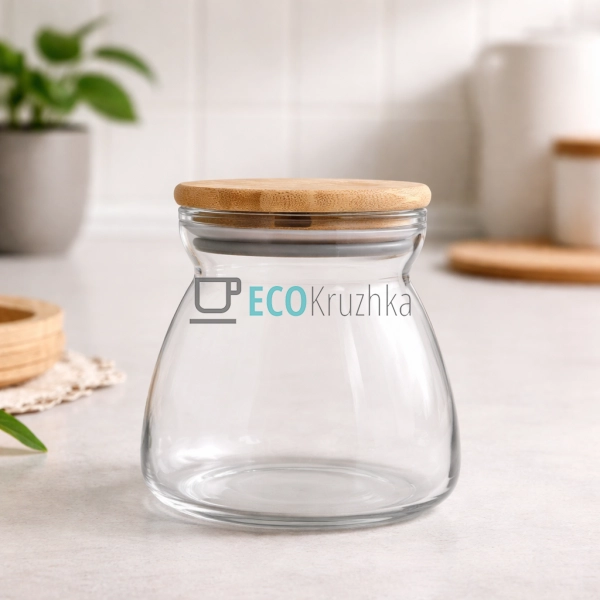 Ємність 650 мл для сипких продуктів з бамбуковою кришкою ... Ємність 650 мл для сипких продуктів з бамбуковою кришкою ...
