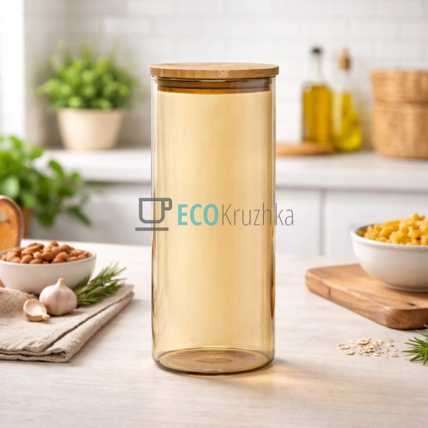 Банка для зберігання Ardesto Golden Moon, кругла, 1000 м ...