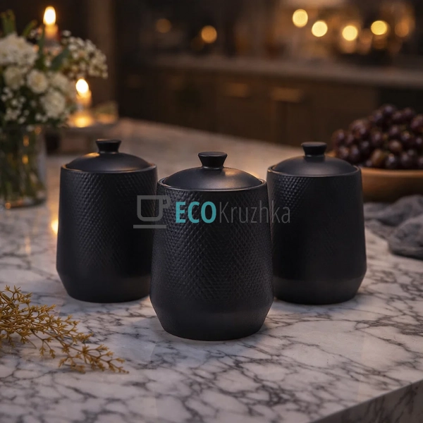 Набір для спецій з 3 предметів 750 мл "Black" Maestro MR ... Набір для спецій з 3 предметів 750 мл "Black" Maestro MR ...