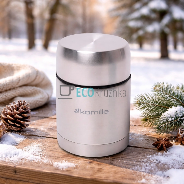 Термос харчовий Kamille 500 мл з нержавіючої сталі KM-20 ...