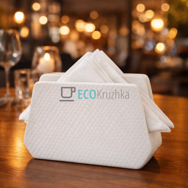 Серветниця 12 х 9 х 4.5 см "White" Maestro MR-20002-44