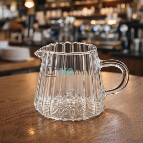 Молочник Ardesto, 200 мл, боросилікатне скло (AR2620C)