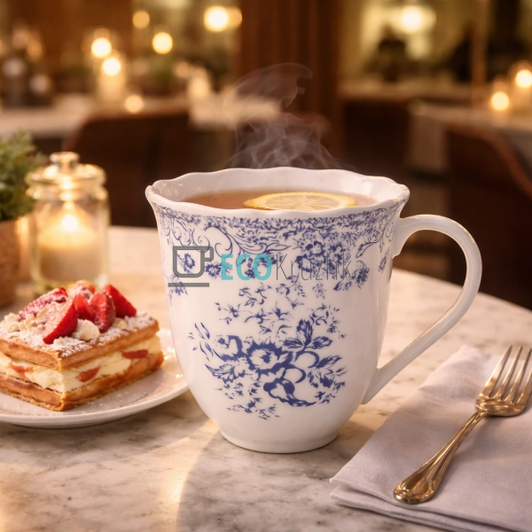 Порцелянова кружка для чаю 350 мл Англійська троянда (K1 ... Порцелянова кружка для чаю 350 мл Англійська троянда (K1 ...