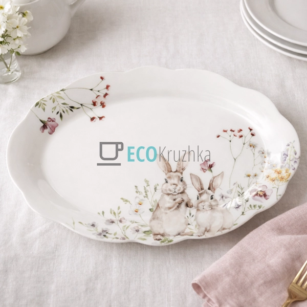 Порцелянове овальне блюдо дл ... Порцелянове овальне блюдо дл ...