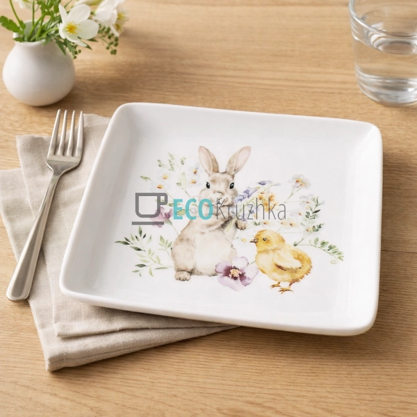 Порцелянова квадратна тарілк ... Порцелянова квадратна тарілк ...