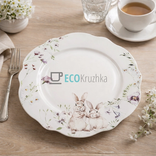 Порцелянова обідня тарілка " ... Порцелянова обідня тарілка " ...