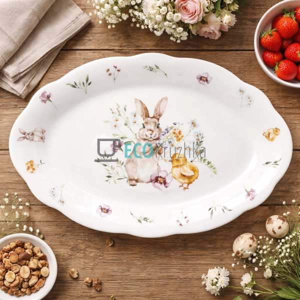 Порцелянове блюдо "Весняна і ... Порцелянове блюдо "Весняна і ...