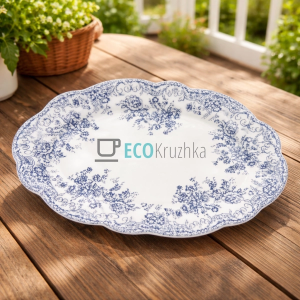 Порцелянове овальне блюдо 30.5 х 20.5 см Англійська троя ...