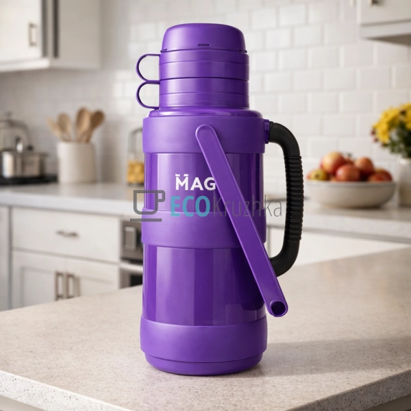 Термос 3.2 л зі скляною колбою Magio (MG-1053) Термос 3.2 л зі скляною колбою Magio (MG-1053)