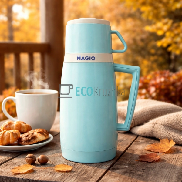 Термос 500 мл зі скляною колбою Magio (MG-1051B)