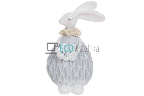 Декоративна фігурка Зайка 17 см блакитний (831-887)