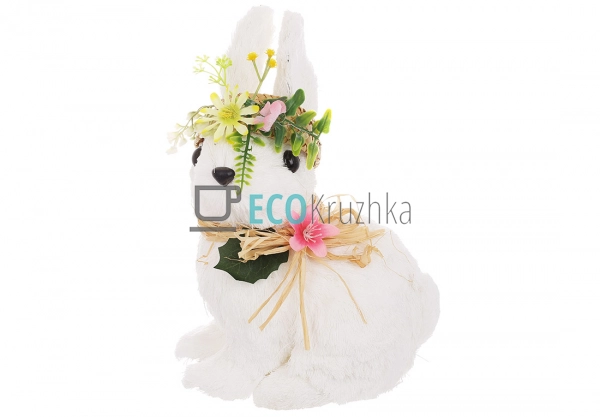 Великодня фігура Кролик у капелюшку 26 см (NY27-955)