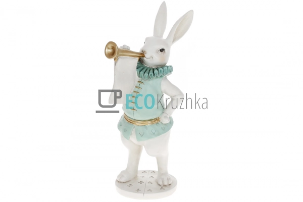 Декоративна статуетка Кролик-трубач 29 см (HA9-102)