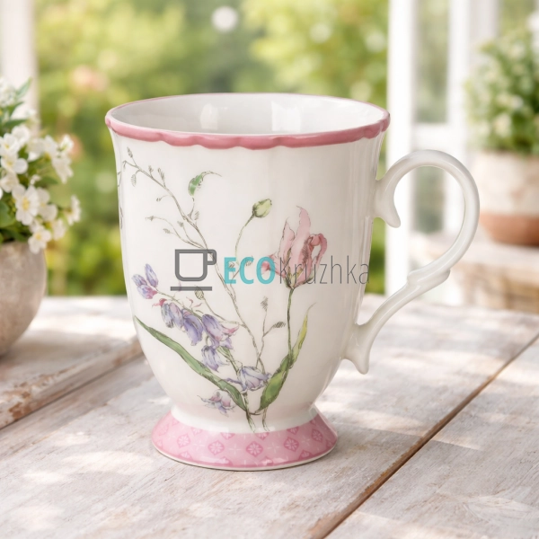 Порцелянова чашка для кави та чаю Wisteria Garden 380 мл ...