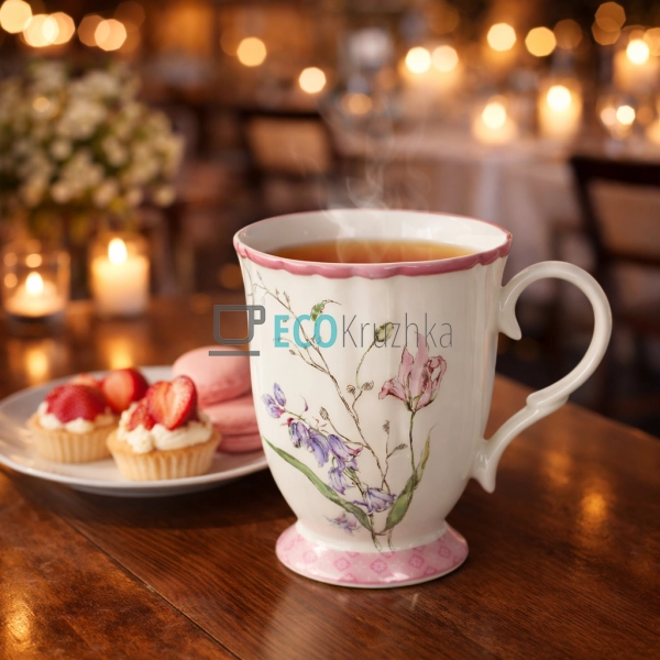 Порцелянова чашка для кави та чаю Wisteria Garden 380 мл ...