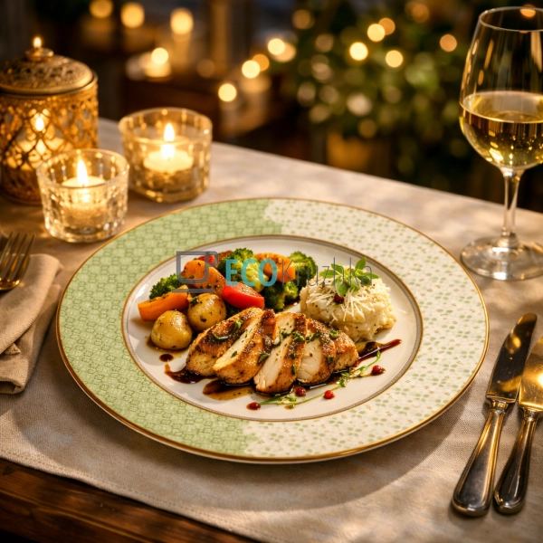 Фарфорова тарілка 26.8 см Wisteria Garden (498-340)