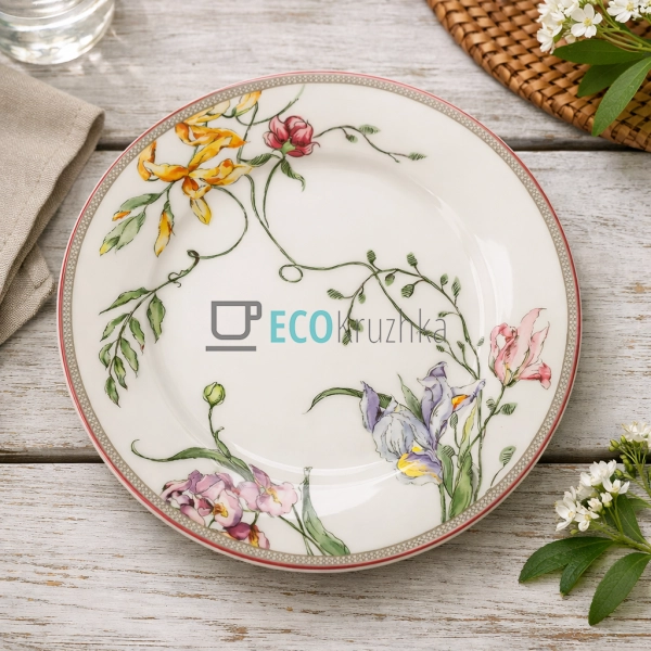 Порцелянова тарілка 20.5 см Wisteria Garden (498-339)
