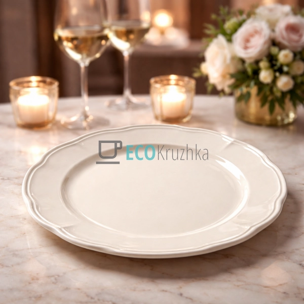 Порцелянова тарілка 23 см Provence Beige (159-011)