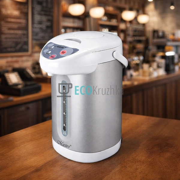 Термопот із помпою та нержавіючою колбою 3 л 750 Вт Maes ...