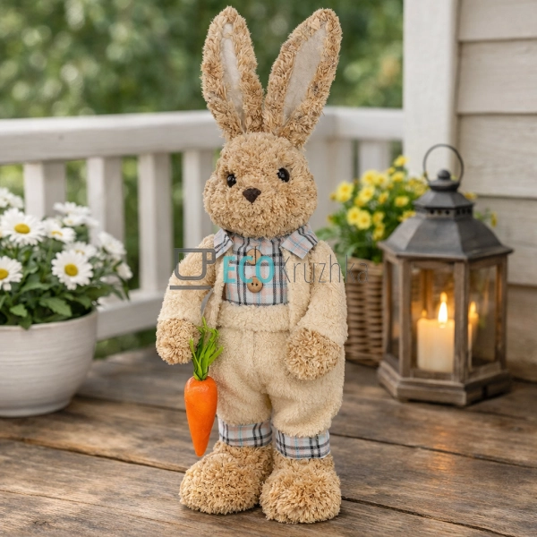 Декоративний Кролик з кошиком 52 см (NY27-937)