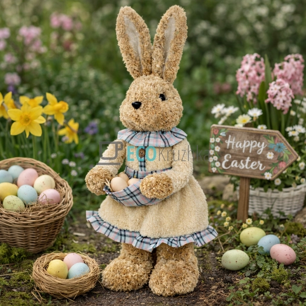 Великодня декоративна фігура Зайчик 52 см (NY27-928)