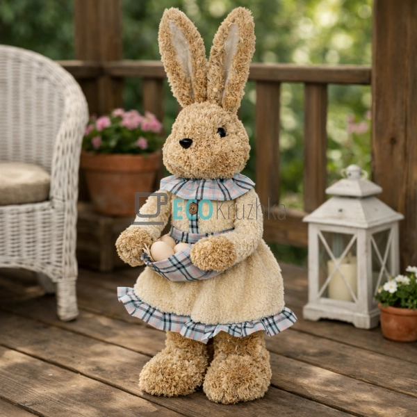 Великодня декоративна фігура Зайчик 52 см (NY27-928)
