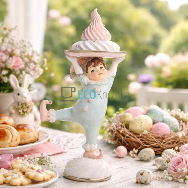 Декоративна статуетка Арлекін 21.5 см блакитний (838-525 ...