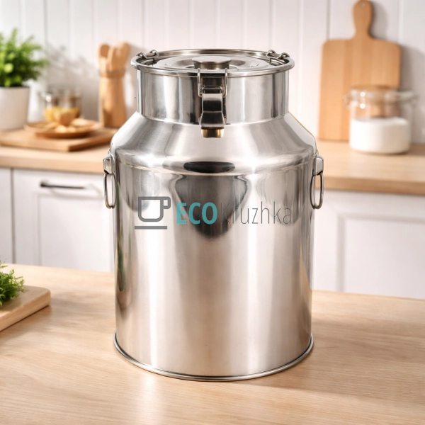 Бідон харчовий з нержавіючої сталі 20 л (APL2213) Бідон харчовий з нержавіючої сталі 20 л (APL2213)