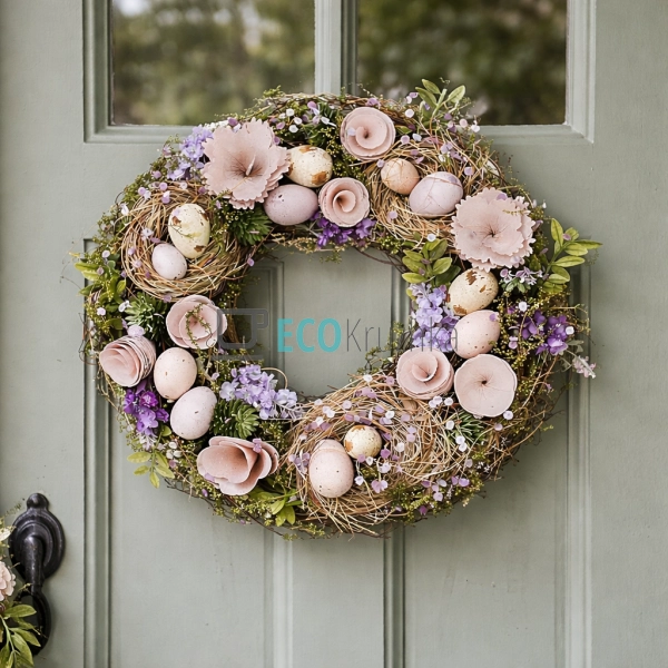 Великодній вінок пурпуровий 31 см (814-904)