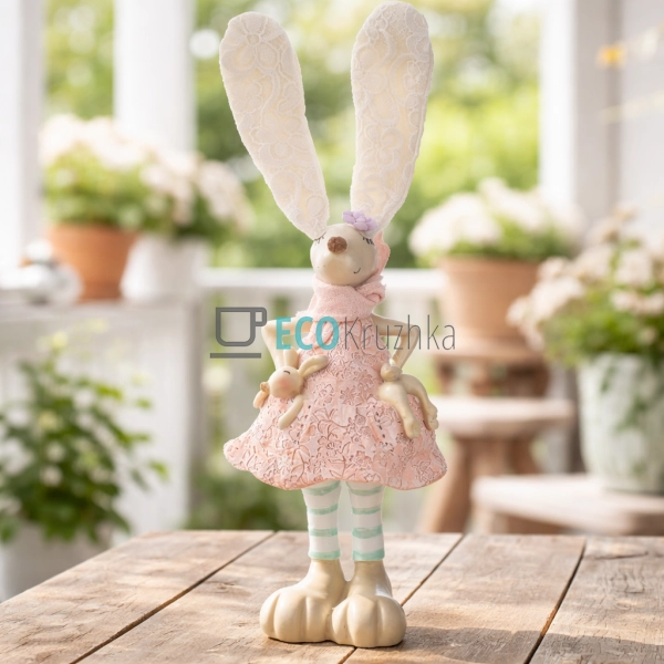 Декоративна статуетка Кролиця з дитиною (831-879)