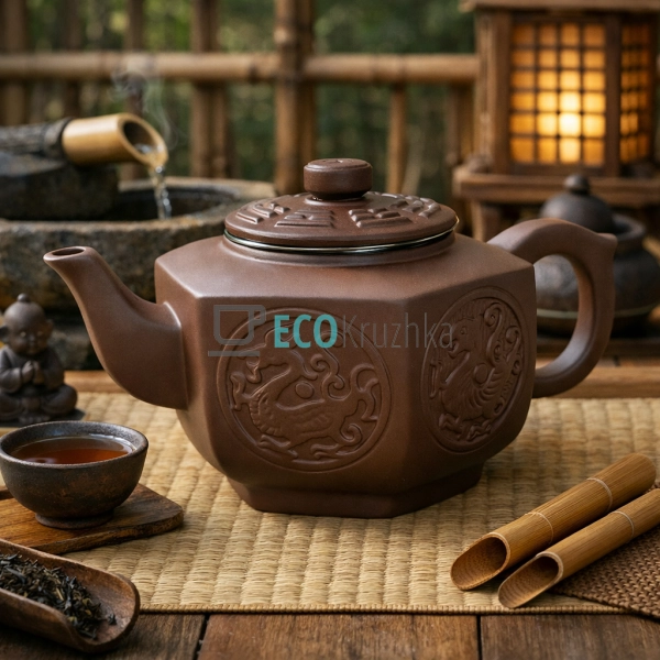 Глиняний чайник 730 мл “Таньга” (T2589)
