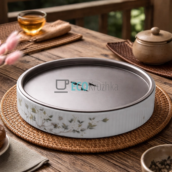 Порцеляновий чайний столик 19 х 4.5 см “Моліхуа” (T0521)