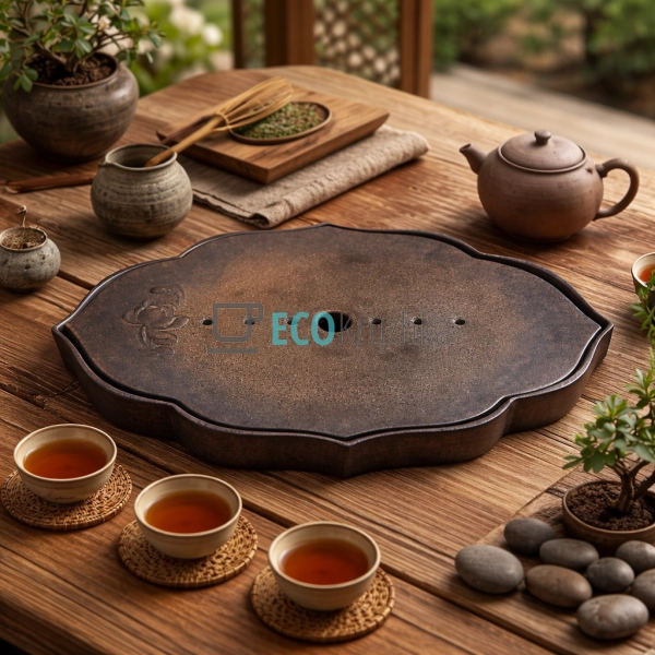 Глиняний чайний столик 37 х 24 х 4 см "Синьзян" (T0514)