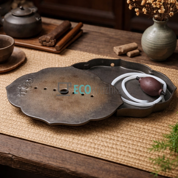 Глиняний чайний столик 37 х 24 х 4 см "Синьзян" (T0514)