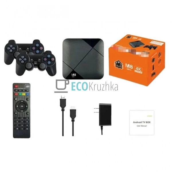 Ігрова приставка M8 mini 4K Android TV з вбудованим емул ... Ігрова приставка M8 mini 4K Android TV з вбудованим емул ...