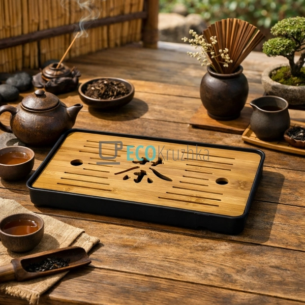 Чабань для чайної церемонії 32.5×19 см “Хао-Ча” (TT2524)